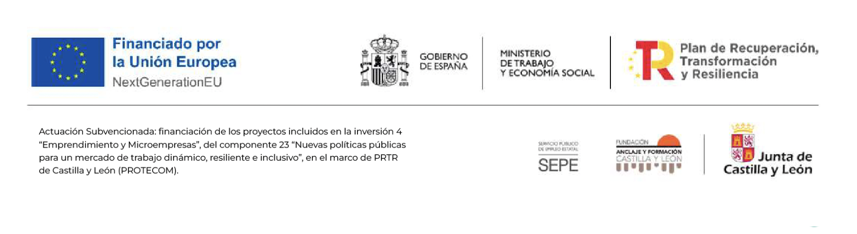 logos subvención protecom